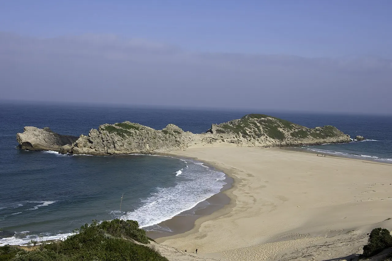 The Robberg Peninsula and beach at Plettenberg Bay